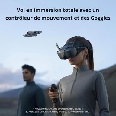 Pack Motion Fly More DJI Neo, Mini Drone avec Caméra 4K UHD avec RC Motion 3 et 3 Batteries