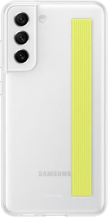 Coque transparente avec laniere G S21FE Blanc