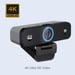 Adesso CyberTrack K4 webcam 8 MP 3840 x 2160 pixels USB 2.0 Noir