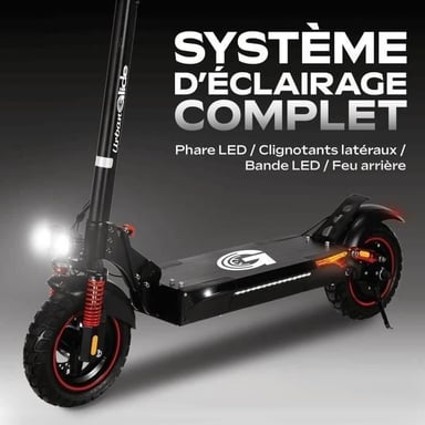 Urbanglide E-CROSS PRO LITE 2 Noir, Rouge 25 km/h 10 Ah