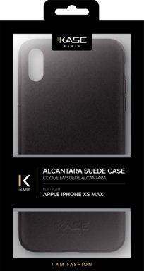Funda de gamuza Alcántara para Apple iPhone XS Max, negro medianoche