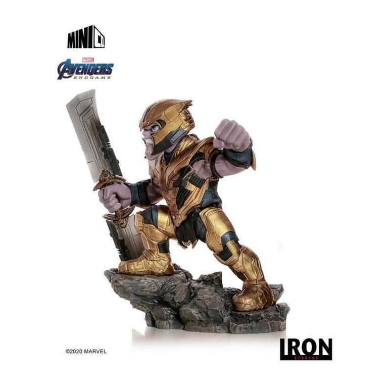 IRON STUDIOS - Figurine -Mini Co. Deluxe - Marvels Avengers : Thanos - PVC - 18 cm - Neuf