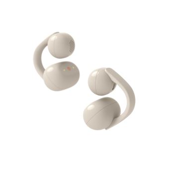 LinkBuds Clip - Ecouteurs ouverts sans fil Sony WF-LC900 avec réduction active du bruit, Grège - Neuf