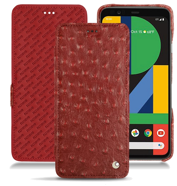 Housse cuir Google Pixel 4 - Rabat horizontalRouge
