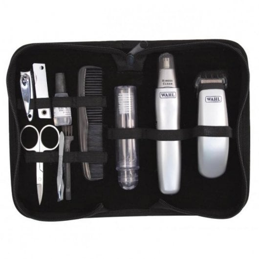 Kit de voyage barbe WAHL TRAVEL KIT Tondeuse à pile Coupe poils nez / oreilles 6 réglages - vue 4
