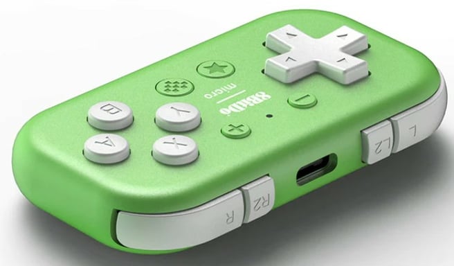 8bitdo Mini mando bluetooth verde para Nintendo Switch y Raspberry Pi