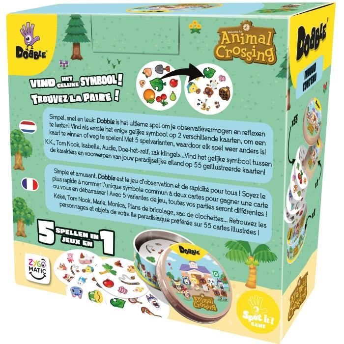 Dobble Animal Crossing (Eco Sleeve) FR/NL - Neuf