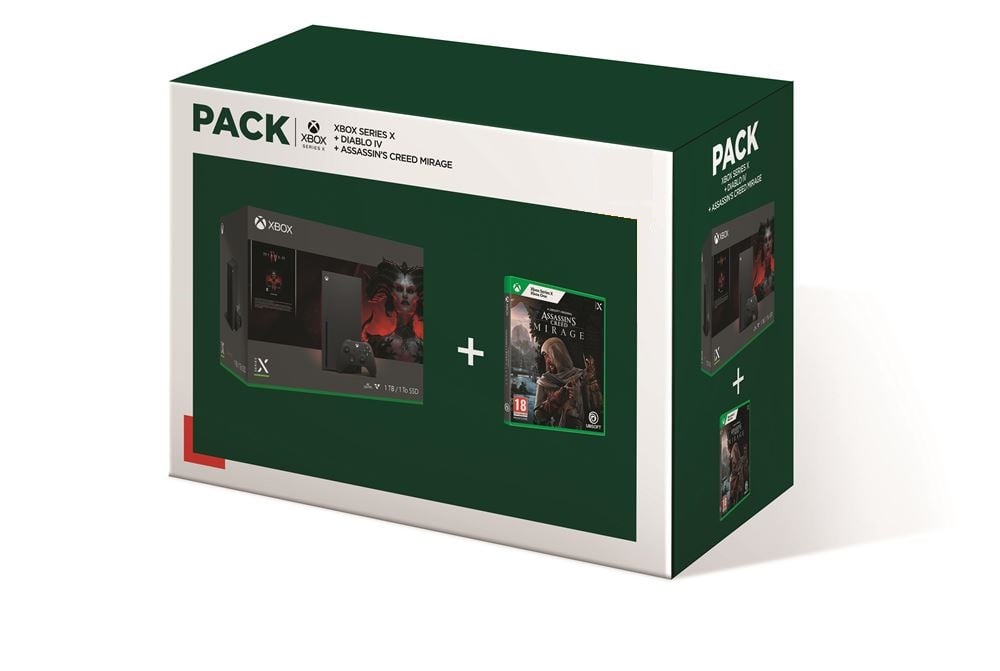 Pack Xbox Series X avec Diablo IV et Assassin' Creed Mirage Bon état