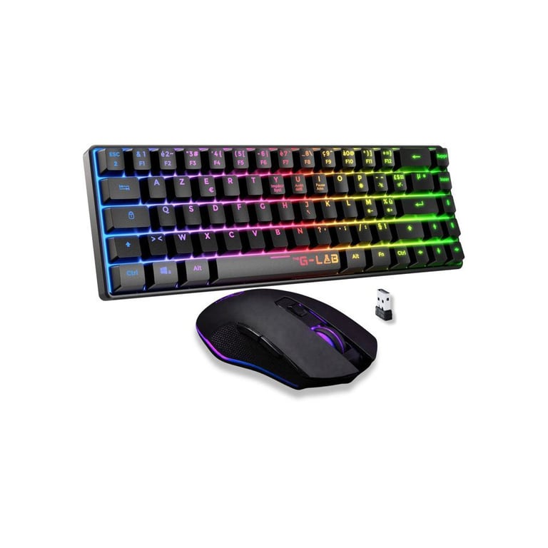 Combo gaming 2 en 1 The G Lab Hydrogen Clavier Azerty filaire + filaire - vue 7