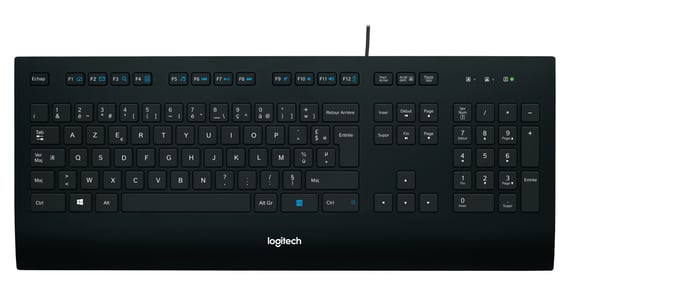 Logitech K280E Pro f/ Business Tastiera USB francese QWERTY Nero