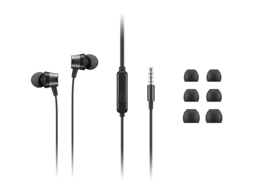 Lenovo 4XD1J77352 casque Avec fil Ecouteurs Bureau/Centre d'appels Noir