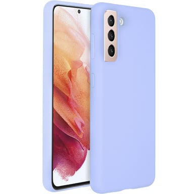 Accezz Coque Liquid Silicone pour Samsung Galaxy S21 - Violet