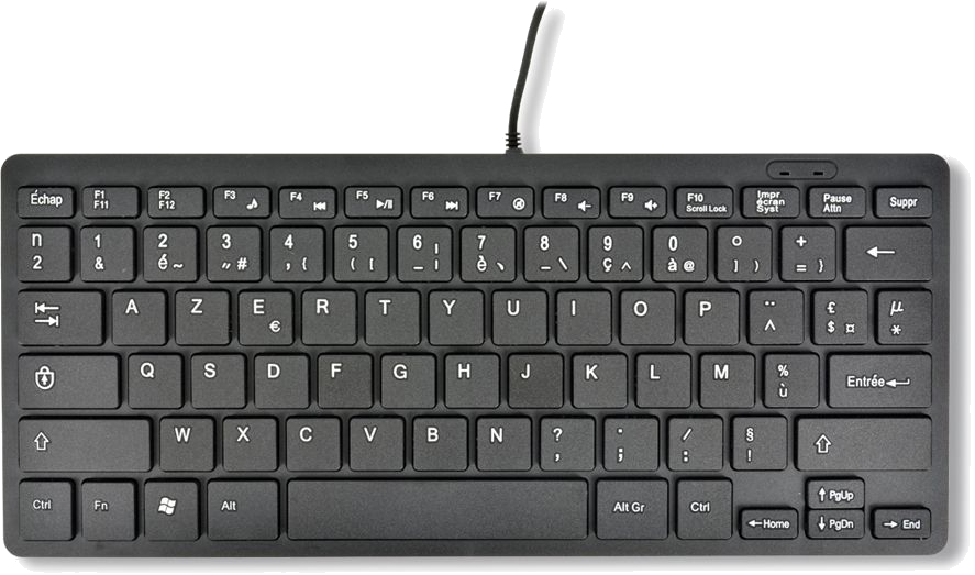 Mini-Clavier filaire MCL-Samar ACK-600U/N (Noir)