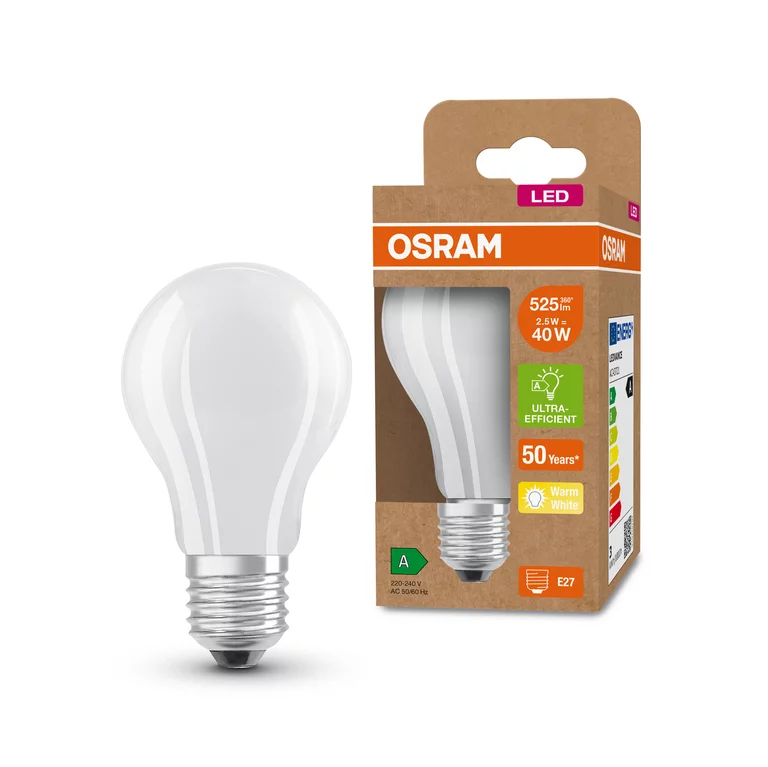 OSRAM LED standard dépolie avec radiateur = E27 chaud Lot de 4 - vue 8