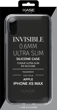 Custodia Invisible Ultra Slim per Apple iPhone XS Max 0,6 mm, trasparente