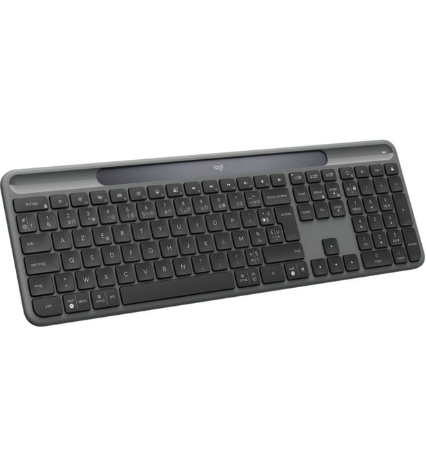 Logitech Signature Slim Solar+ clavier sans fil alimenté par la lumière solaire et artificielle batterie durable jusqu’à touches personnalisables Bluetooth Clavier Français AZERTY - vue 3