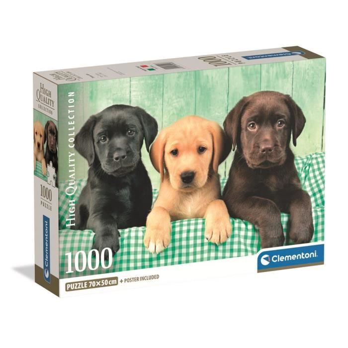 Puzzle Compact 1000 pièces : Les Trois Laboratoires Clementoni Puzzles - vue 2