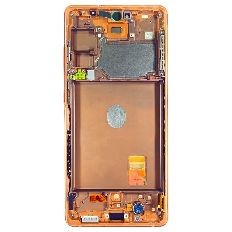 Bloc Complet Samsung Galaxy S20 FE 4G Écran LCD Vitre Tactile Original Orange - Neuf