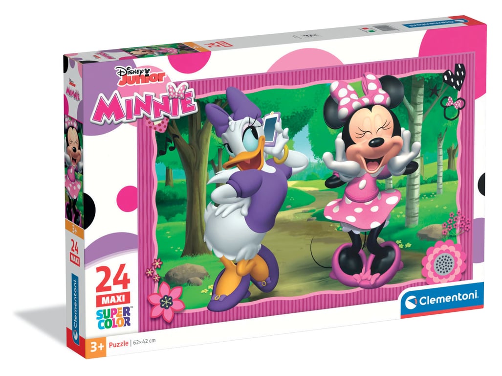 Clementoni Puzzle Enfant 24 Pièces Disney Minnie Walt Disney Fabriqué en Italie 24091 - vue 4