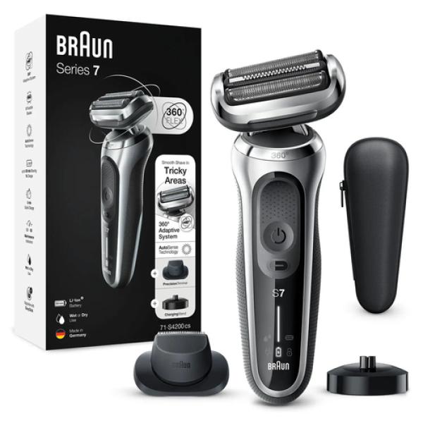 BRAUN SERIES 7 71 S4200CS RASOIR ÉLECTRIQUE AVEC TONDEUSE DE PRÉCISION - vue 1