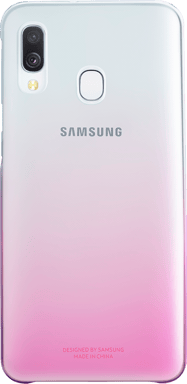 Coque rigide dégradée rose et transparente Evolution Samsung pour Galaxy A40