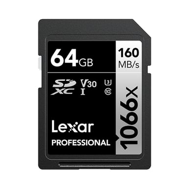 Lexar Professional 1066x 64GB SDXC UHS-I Classe 10