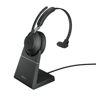 Jabra Evolve2 65, UC Mono Casque Sans fil Arceau Bureau/Centre d'appels USB Type-C Bluetooth Noir