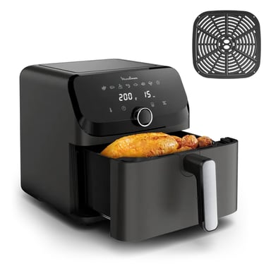Moulinex Easy Fry Mega EZ855HF0 Friggitrice singola 7,5 L Autonoma 2020 W ad aria calda Nero, Grigio