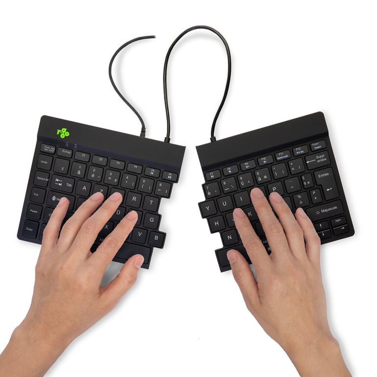 Clavier Ergonomique R-Go Split Break v2 – AZERTY FR, Filaire, Logiciel de Pause - vue 2