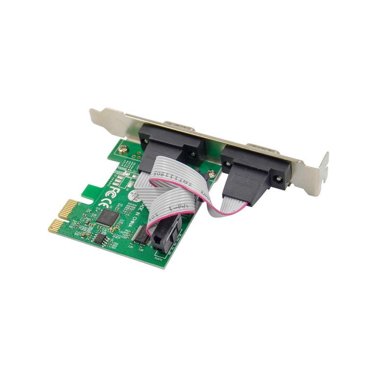 Carte Contrôleur MicroConnect 2 Port Serial PCIe – 2 Ports Série DB9 RS-232 - vue 5