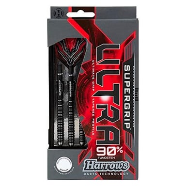 Fléchettes Supergrip Ultra 90 en tungstène 30g pour des performances de précision
