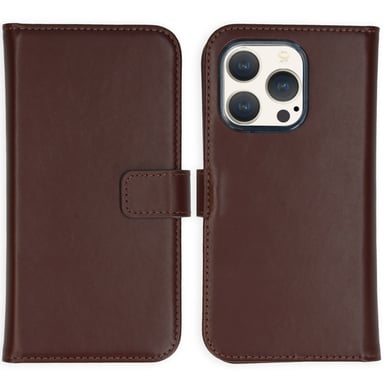 Selencia SH00064297 coque de protection pour téléphones portables 15,5 cm (6.12'') Folio porte carte Marron Apple iPhone 15 Pro