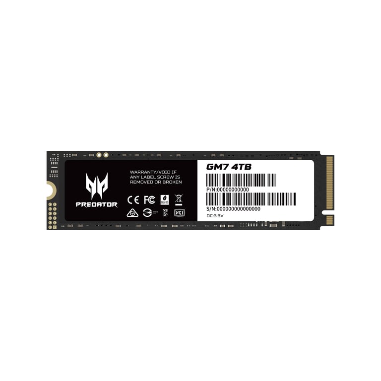Acer GM7 4 To .2 PCI Express 4.0 NVMe Neuf