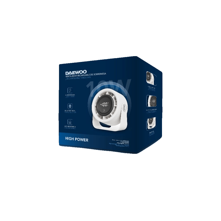 Ventilador de Sobremesa Daewoo DW9019 4 Aspas 4 Velocidades Neuf - vue 3