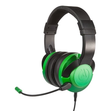 PowerA Fusion Casque avec fil Arceau Jouer : Un casque audio confortable et polyvalent pour une expérience de jeu immersive - Noir et vert