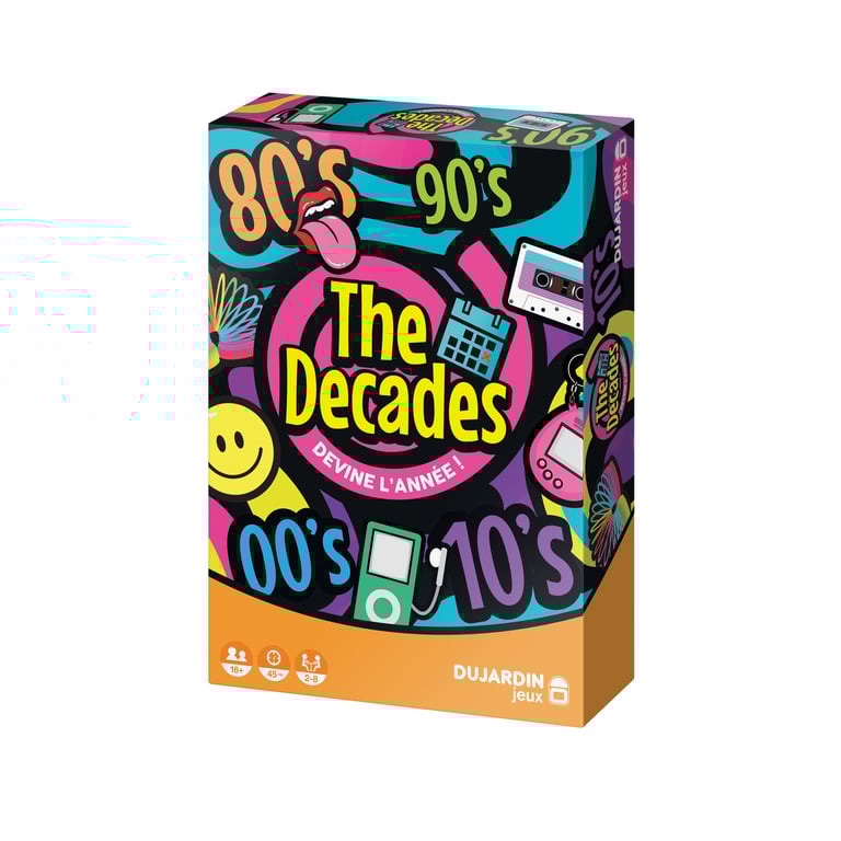 Dujardin The Decades Jeu De Société Ambiance Fun Garanti Voyage À Travers Le Temps A Jouer Entre Amis Devine Les Dates des Événements - vue 4