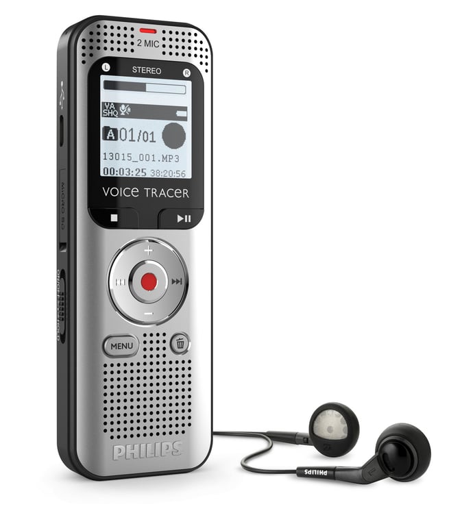Enregistreur Audio Philips VoiceTracer DVT2015 – 8 Go, Bluetooth, Sembly AI - vue 6