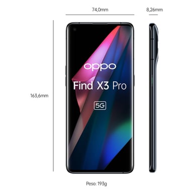 Find X3 Pro 256 GB, Negro, desbloqueado