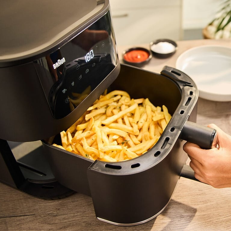 Braun HF5030 Friggitrice ad aria calda 8 programmi Touch LCD Nero - vue 4
