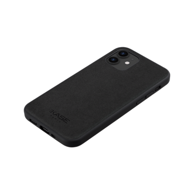Cover in pelle scamosciata Alcantara per Apple iPhone 12 mini, nero notte