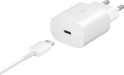 Chargeur maison 25W Power Delivery + Câble USB C/USB C Blanc Samsung