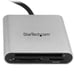 Lector y grabador multitarjetas USB 3.0 con USB-C de StarTech.com para tarjetas de memoria SD, microSD y CompactFlash.