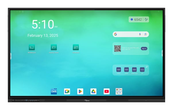 Optoma 3753RK tableau blanc interactif 190,5 cm (75'') 3840 x 2160 pixels Écran tactile Noir