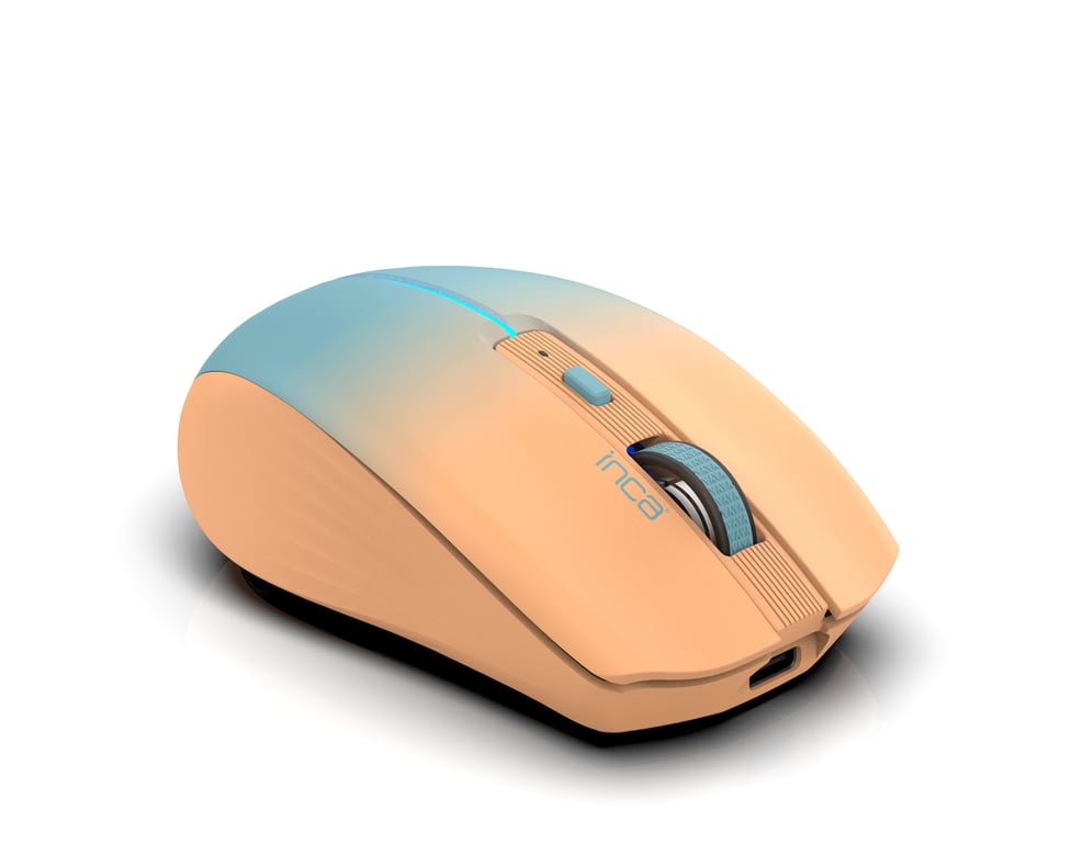 Inca IWM 511RT Bureau Droitier RF Wireless + Bluetooth + USB Type C Optique 1600 DPI Neuf - vue 3