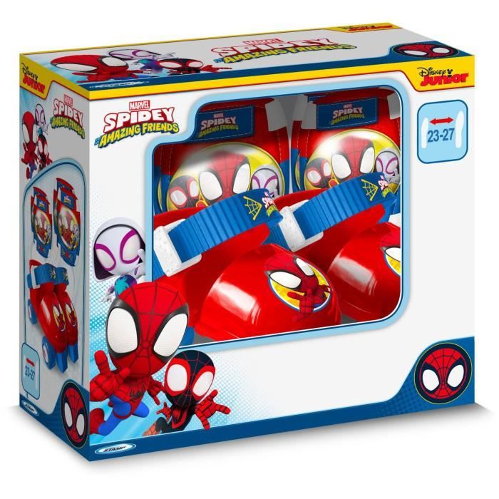 STAMP Set Patins à roulettes avec genouillères Spidey Enfant Garçon - vue 3