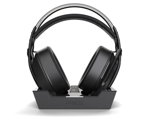 Plantronics RIG 900 Max HS Auriculares inalámbricos para juegos Doble conectividad y base de carga Negro para PS5 Nintendo Switch y PC