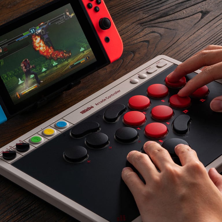 8Bitdo Arcade Controller Bluetooth2.4GUSB pour Nintendo Switch et Windows Neuf - vue 3