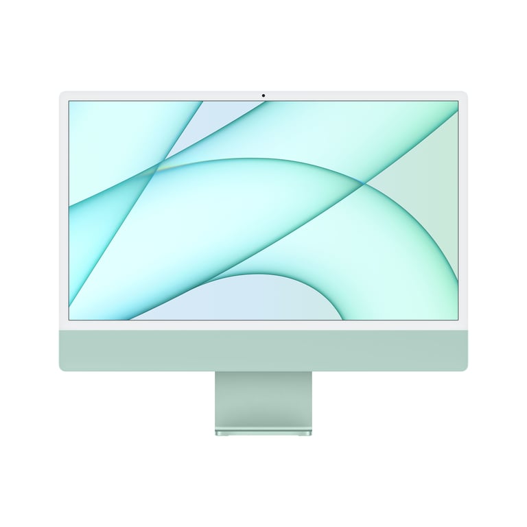 Apple iMac Apple M M1 61 cm (24 ) 4480 x 2520 pixels PC All-in-One 8 Go 256 Go SSD macOS Big Sur Wi-Fi 6 (802.11ax) Vert - Neuf