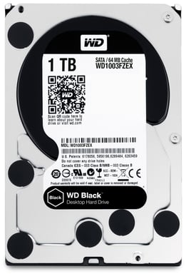 Western Digital Black disque dur 1 To 7200 tr/min 64 Mo 3.5'' Série ATA III