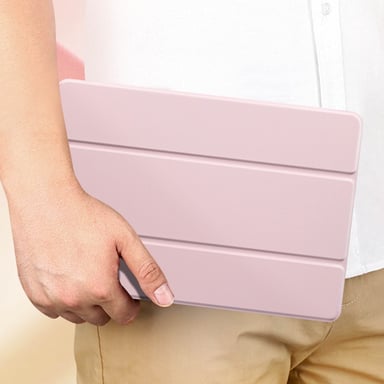 Étui pour Samsung Galaxy Tab S9 FE Support Clavier Vidéo Toby Dux Ducis Rose